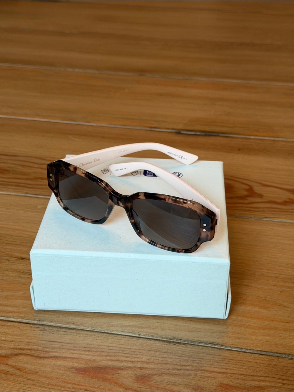 CHRISTIAN DIOR LADYSTUDS5 Sunglasses Havana Pink Frame